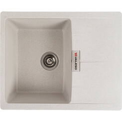 Мийка для кухні Valeso Zirkone 6250 (SP000047421, 62х50 см, біла з вкрапленням), Колір виробника: білий з вкрапленням, фото 