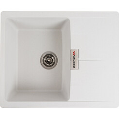 Мийка для кухні Valeso Zirkone 6250 (SP000047095, 62х50 см, біла матова), Колір виробника: білий матовий, фото 