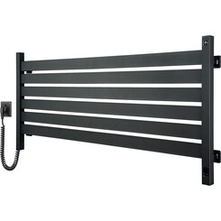 Електрична рушникосушарка Navin Largo Sensor Wi-Fi 12-244155-1150 (1100x500, чорний муар, ліва, сенсорна, з таймером), фото 
