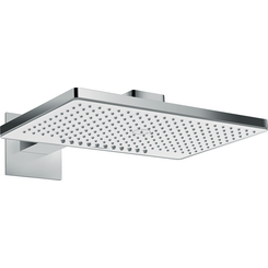 Верхній душ Hansgrohe Rainmaker Select 460 White/Chrome 24005400 (білий/хром, 2 режими струменя, з кронштейном), фото 