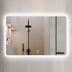 Зеркало для ванной комнаты Dusel DE-M3011 630113 (90x70 см, с LED-подсветкой и антизапотеванием), фото 