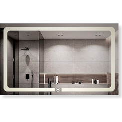 Зеркало для ванной комнаты Dusel DE-M3001 630015 (120x75 см, с LED-подсветкой и антизапотеванием), Доступные размеры: 120 x 75, фото 