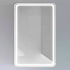 Зеркало для ванной комнаты Dusel DE-M0065D Silver 606516 (65х80 см, серебро, с LED-подсветкой, диммером, подогревом, часами и температурой), Доступные размеры: 65 x 80, Цвет производителя: серебро, фото 