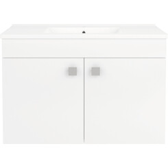 Тумба RJ Atlas с умывальником RJ Jenor RJFU005-12WH (RZJ815, 80 см, белая глянцевая, подвесная), Доступные размеры: 80 x 54, Цвет производителя: белый глянец, фото 