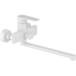 Смеситель для ванны Imprese Aria White Glossy f03207503AB (белый глянцевый), фото 