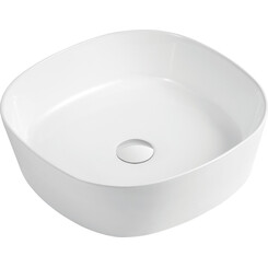 Умывальник Imprese White Glossy i11044 (44x44 см, белый глянцевый, чаша), фото 