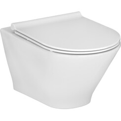 Безобідковий підвісний унітаз Roca Teo Rimless A34H518000 (з сидінням), фото 