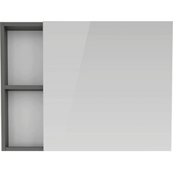 Дзеркальна шафа RJ Atlas RJFU005-09GR (80x60 см, сіра, розпашна), Доступні розміри: 80 x 60, Колір виробника: сірий, фото 