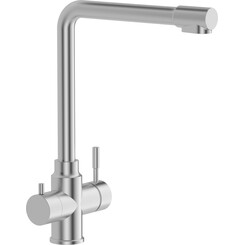 Змішувач для кухні Imprese Argo-S Stainless Steel f03409016JS (нержавійка, з підключенням питної води), фото 