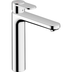 Змішувач для умивальника Hansgrohe Vernis S CoolStart Chrome 71542000 (з донним клапаном, високий), фото 
