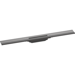 Верхня частина зливу для душового каналу Hansgrohe RainDrain Flex Brushed Black Chrome 56051340 (80 см, брошований чорний хром), Колір виробника: брашований чорний хром, Доступні розміри: 80, фото 