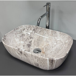 Раковина VBI Ravenna Stone Glossy VBI-011235 (46x32 см, камень глянецевый, чаша), Доступные размеры: 46 x 32, Цвет производителя: камень глянцевый, фото 