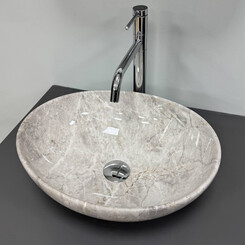Раковина VBI Parma Stone Glossy VBI-011027 (41x34 см, камень глянцевый, чаша), Доступные размеры: 41 x 34, Цвет производителя: камень глянцевый, фото 