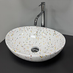 Раковина VBI Parma Mosaic Glossy VBI-011029 (41x34 см, мозаика глянцевая, чаша), Доступные размеры: 41 x 34, Цвет производителя: мозаика глянцевая, фото 