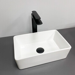 Умывальник VBI Asti XS White VBI-013002 (37x27 см, белый глянцевый), Доступные размеры: 37 x 27, Цвет производителя: белый глянец, фото 