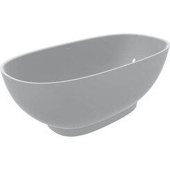 Мраморная ванна Miraggio Brave New Miramarble 0001515 (155x75 см, белая глянцевая, отдельностоящая), Цвет производителя: белый глянец, Технология производства: Miramarble, фото 
