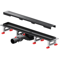 Душовий трап Am.Pm MasterFlow Cut Gradient W01SC-P11-060-01BM (60 см, чорний матовий), Колір виробника: чорний матовий, Доступні розміри: 60, фото 