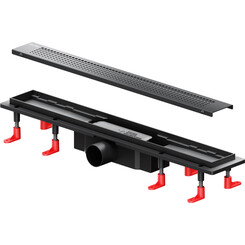 Душовий трап Am.Pm Primeflow Cut Gradient W02SC-P11-060-01BM (60 см, чорний матовий), Колір виробника: чорний матовий, Доступні розміри: 60, фото 
