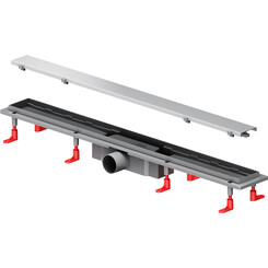 Душовий трап Am.Pm Primeflow Tile W02SC-U11-080-04SB (80 см, нержавіюча сталь), Колір виробника: нержавіюча сталь, Доступні розміри: 80, фото 