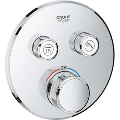 Зовнішня панель термостата на 2 виходи Grohe Grohtherm Smartcontrol 29119000, фото 