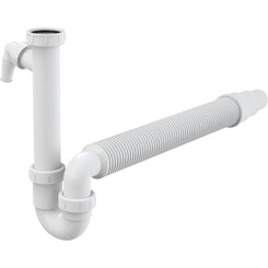 Сифон для мойки со штуцером dn50/40 Alcaplast A83-DN50/40, фото 