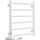 Электрический полотенцесушитель Laris Зебра Альфа ЧК6 R3 77700069 (500x600, белый глянцевый, левый, с таймером), Доступные размеры: 500 x 600, Цвет производителя: белый глянец, Подключение полотенцесушителя: левое, фото 
