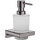 Дозатор для жидкого мыла Hansgrohe AddStoris Brushed Black Chrome 41745340 (брашированный черный хром, настенный), Цвет производителя: брашированный черный хром, фото 