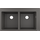 Мийка для кухні Hansgrohe S51 S510-F770 Built-in sink Stone Grey 43316290 (88x51 см, сірий камінь), фото 
