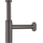 Сифон для умывальника Hansgrohe Flowstar S Brushed Black Chrome 52105340 (брашированный черный хром, бутылочный), фото 