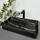 Раковина VBI Triest Black Stone Matt VBI-012703 (60x34 см, чорний матовий камінь), Доступні розміри: 60 x 34, Колір виробника: чорний камінь матовий, фото 