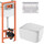 Комплект унитаз с инсталляцией 4 в 1 Qtap QT2533076EUQW46161: подвесной унитаз с сиденьем Gemini QT2533076EUQW + инсталляция Nest ST  QT0133M425 + клавиша смыва Nest QT0111M06028CRM + звукоизоляционная прокладка, фото 