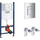 Инсталляция для унитаза 3 в 1 Grohe Rapid SL 388400WG1 (38840000+3855800M+38732000, c клавишей и креплением к стене), фото 