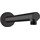 Кронштейн душевой Hansgrohe Vernis Blend Black Matt 27809670 (черный матовый), Цвет производителя: черный матовый, фото 