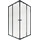 Душевая кабина Qtap Pisces Black Matt PISBLA1079SC5 (90x90 см, стекло прозрачное, профиль черный матовый), Доступные размеры: 90 x 90, Цвет производителя: черный матовый, фото 