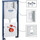 Система инсталляции для унитаза Grohe QuickFix Solido 39930000 4 в 1 (клавиша смыва, звукоизоляционная прокладка, крепление), фото 