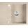 Мойка для кухни Ferro Mezzo II Sand DRGM48/58SA (58x48 см, песок, с сифоном и клапаном-автоматом), Доступные размеры: 58 x 48, Цвет производителя: песочный, фото 