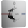 Внешняя часть смесителя скрытого монтажа с термостатом для душа Hansgrohe ShowerSelect Q Chrome 15581000 (хром), Цвет производителя: хром, фото 