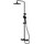 Душевая система с термостатом Devit Fresh Black Matt 37520121B (черная матовая, с изливом), Цвет производителя: черный матовый, фото 