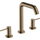 Смеситель для умывальника Hansgrohe Tecturis S Brushed Bronze 73330140 (брашированная бронза, на три отверстия, с донным клапаном), Цвет производителя: брашированная бронза, фото 