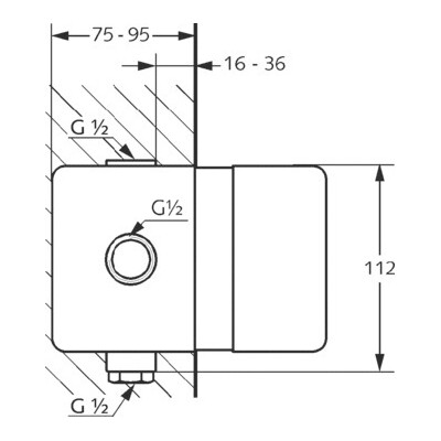 Душева система прихованого монтажу Kludi Bozz 386300576 (7 в 1), фото , изображение 3