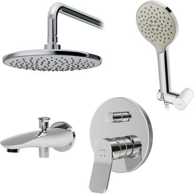 Душова система прихованого монтажу Am.Pm X-Joy FB85A10020 (з виливом), фото 