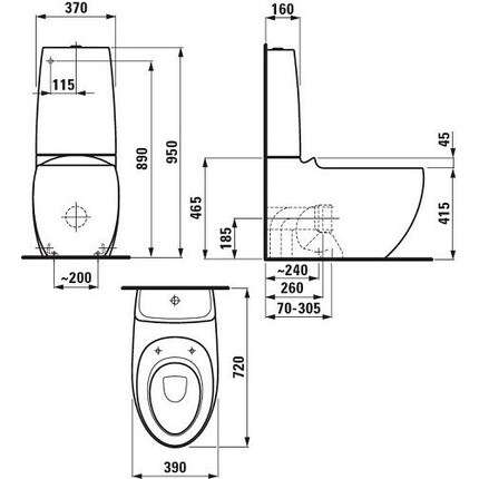 Унитаз керамический Laufen Alessi One H8229764000001, фото 4