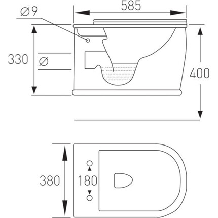 Подвесной унитаз с сиденьем микролифт Volle Puerta 13-16-077, фото 5