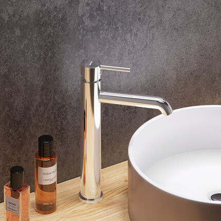 Смеситель для умывальника Damixa Scandinavian Pure 360250000 (высокий), Цвет производителя: хром, фото 3