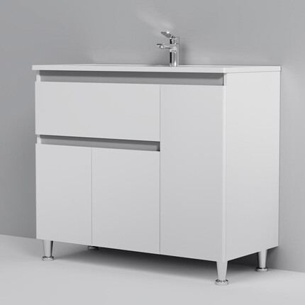 Тумба с раковиной Am.Pm X-Joy M85-FSR10036-WC10036WG38 (100 см, белая, напольная, правая), Доступные размеры: 100 R, фото 4