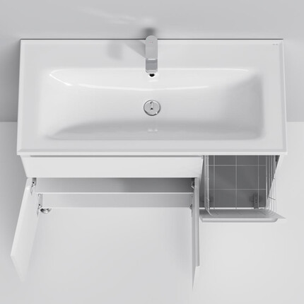 Тумба с раковиной Am.Pm X-Joy M85-FSR10036-WC10036WG38 (100 см, белая, напольная, правая), Доступные размеры: 100 R, фото 5