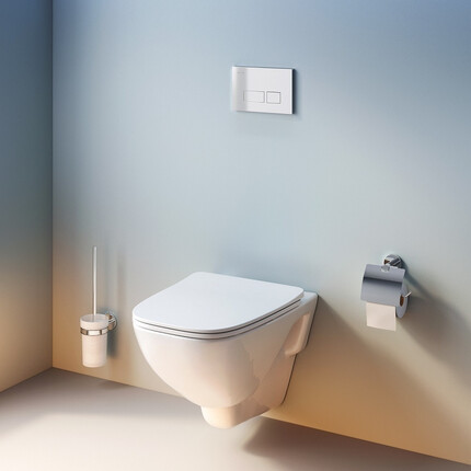 Безободковый подвесной унитаз Am.Pm X-Joy FlashClean CXA1700SC (с сиденьем), фото 2