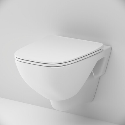 Безободковый подвесной унитаз Am.Pm X-Joy FlashClean CXA1700SC (с сиденьем), фото 4