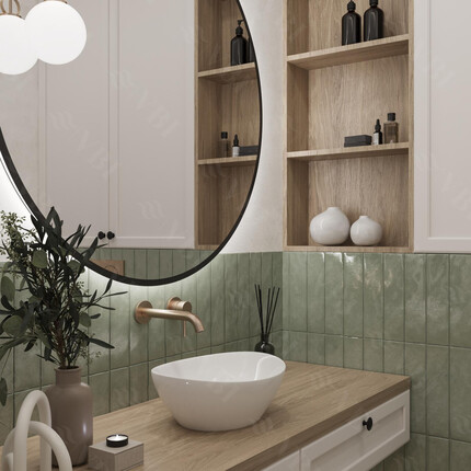 Раковина VBI Parma White VBI-011000 (40x33 см, чаша), Доступные размеры: 40 x 33, Цвет производителя: белый глянец, фото 2