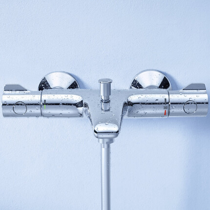Комплект Grohe 34567001: смеситель для ванны с термостатом Grohtherm 800 34567000 и душевым гарнитуром 27853001, фото 2